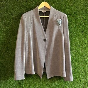 Vintage Armani Stretch Blazer Jacket With Handkerchief
